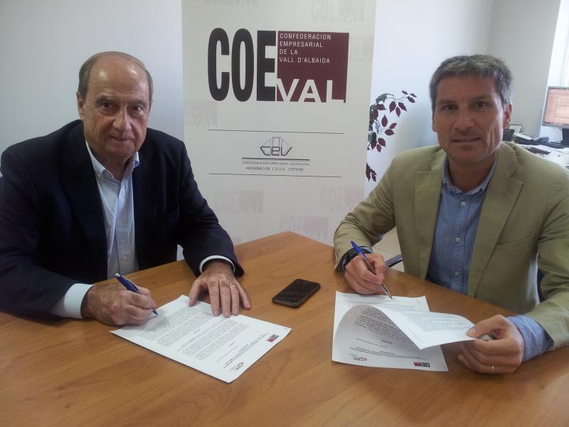 Coeval y CEEI firma convenio de colaboracin