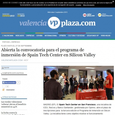 Abierta la convocatoria para el programa de inmersin de Spain Tech Center en Silicon Valley
