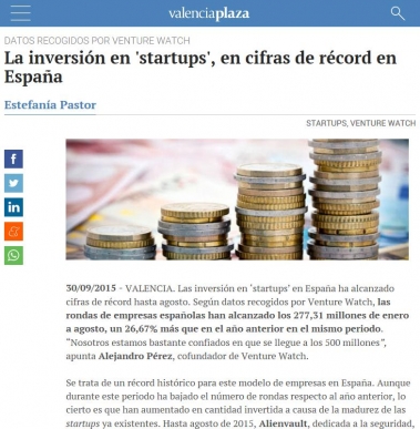 La inversin en 'startups', en cifras de rcord en Espaa 