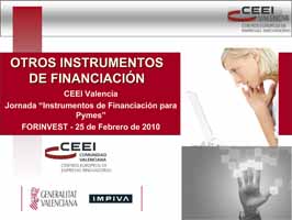 Otros instrumentos de financiacin de las empresas CEEI Valencia (Presentacin)