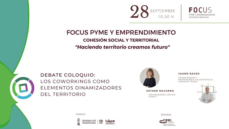 Debate coloquio "Los coworkings como elementos dinamizadores del territorio".