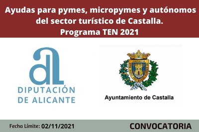 Ayudas pymes y aut�nomos sector tur�stico de Castalla