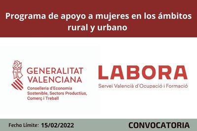 Programa de apoyo a mujeres en los ámbitos rural y urbano