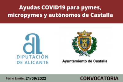 Ayudas Covid19 para pymes, micropymes y autnomos de Castalla