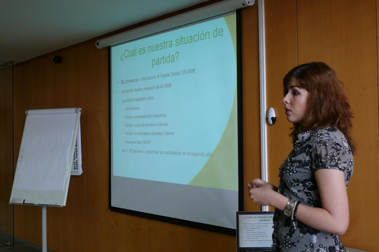 Presentacin de los proyectos empresariales del curso Creacin de Empresas Innovadoras 2011