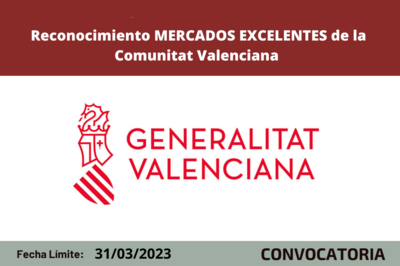 Reconocimiento Mercados Excelentes de la Comunitat Valenciana