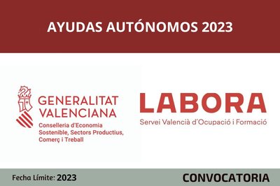 Ayudas 2023 para emprendedores y autónomos en la Comunitat Valenciana