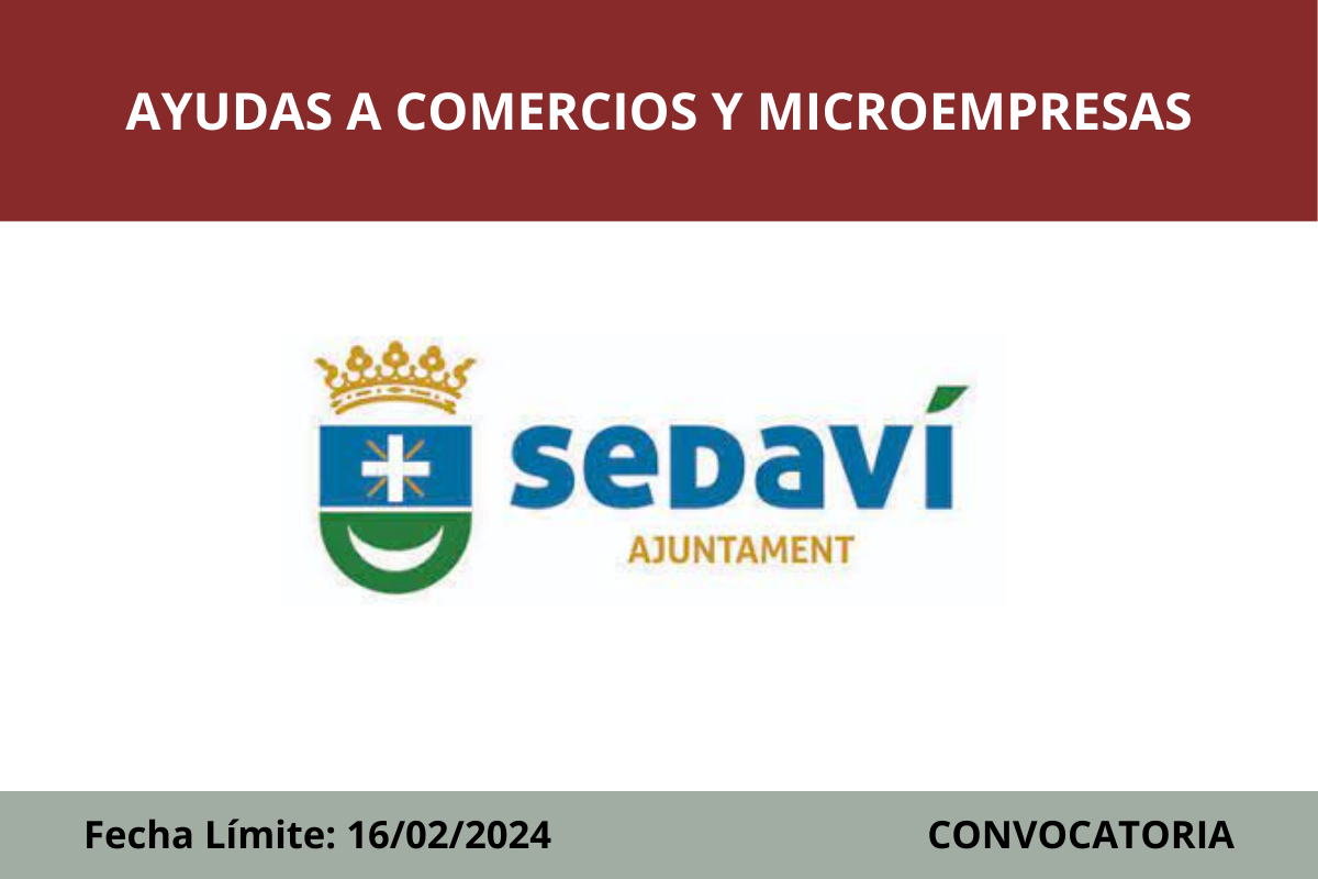 Ayudas a comercios y microempresas 2023 Sedaví