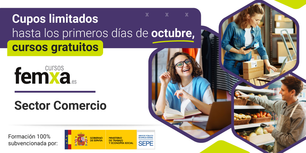 Septiembre y octubre: ltimos inicios en cursos gratuitos para el sector comercio