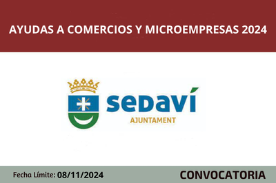 Ayudas a comercios y microempresas 2024 Sedav