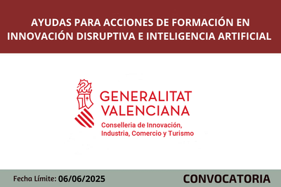 Ayudas a las acciones de formacin en innovacin disruptiva e IA