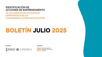 Julio de 2025 | Boletín de Identificación de las acciones de emprendimiento de AEE de las CCAA de España