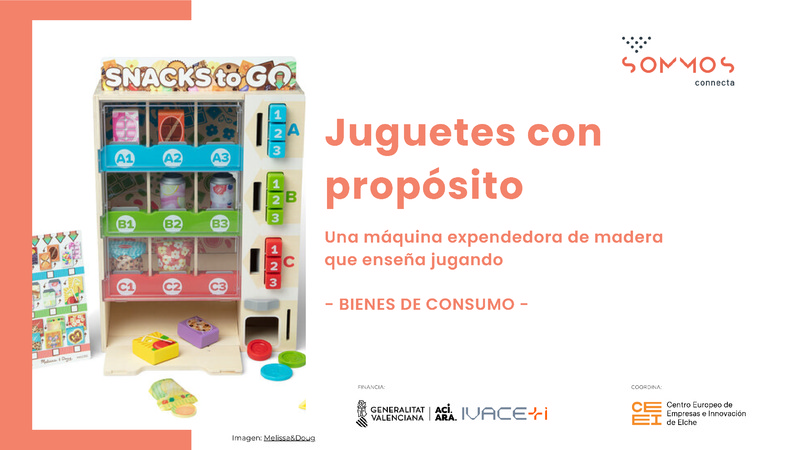 Melissa & Doug, máquina expendedora de madera que enseña jugando