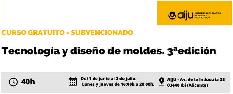 Curso gratuito de tecnolog�a y dise�o de moldes