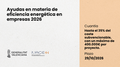 Ayudas en materia de eficiencia energ�tica en empresas 2026