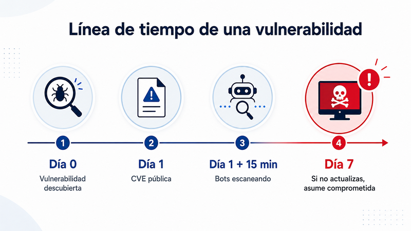 Linea de tiempo vulnerabilidad