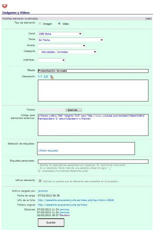 Como subir videos faq