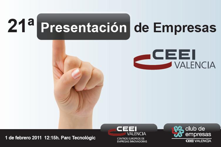 Invitaci�n a la 21� Presentaci�n de Empresas Innovadoras de CEEI Valencia