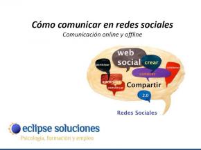 portada ponencia como comunicar en redes sociales