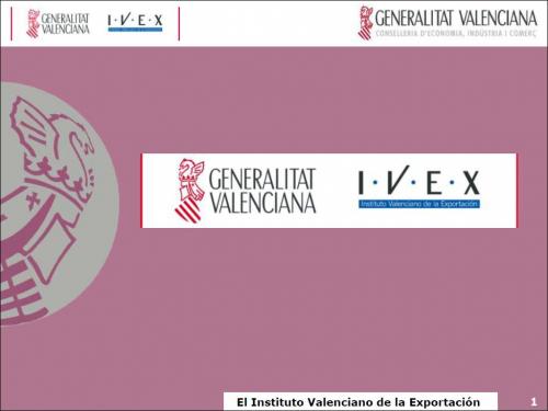 Apoyos del IVEX a la internacionalizacin de la empresa en la Comunidad Valenciana. Servicio FDA / 
