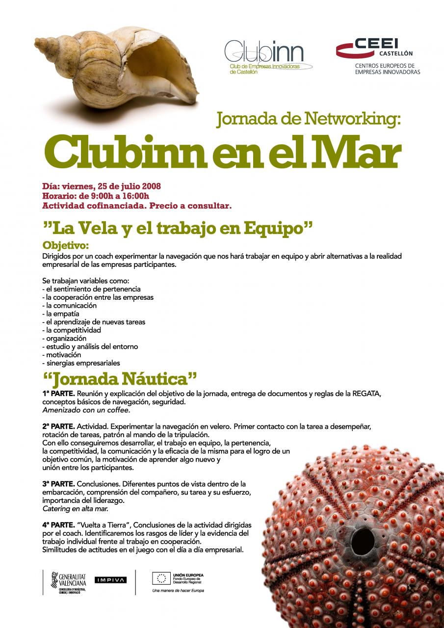 Programa actividad Clubinn en el mar, CEEI Castelln, 2008