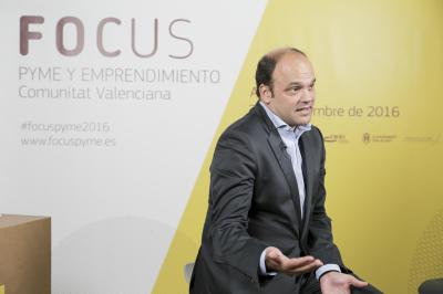 Jos Carlos Dez en el set de entrevistas de Focus Pyme y Emprendimiento