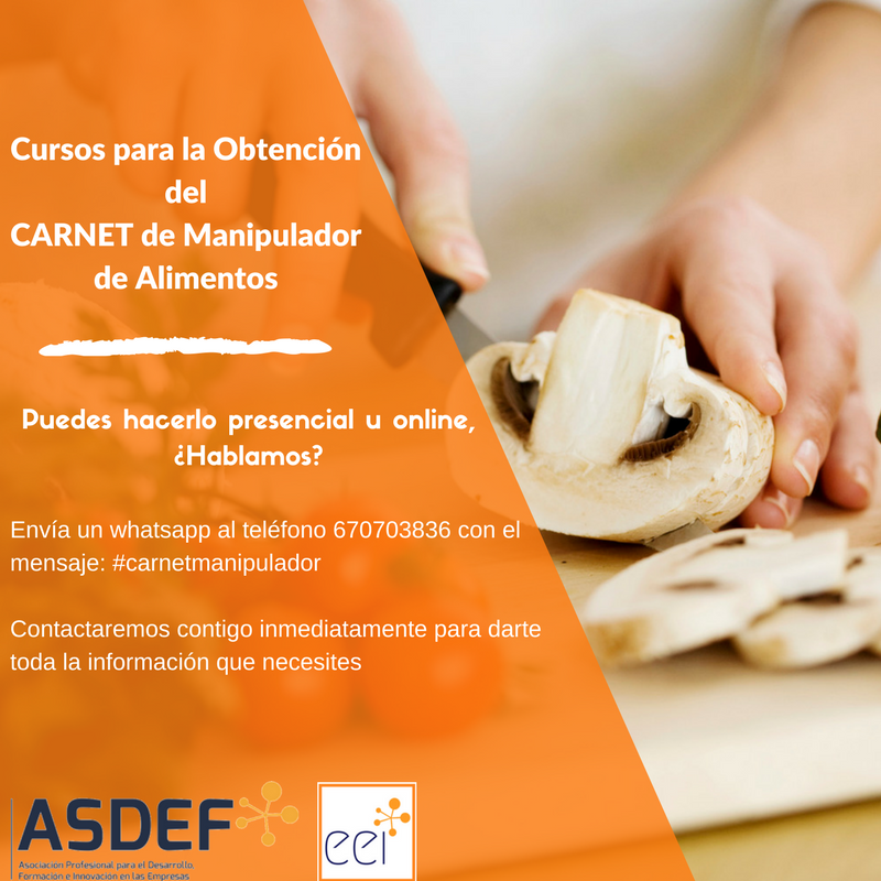 Carnet de Manipulador de Alimentos
