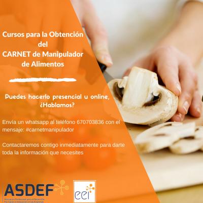 Carnet de Manipulador de Alimentos