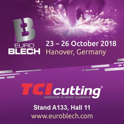 TCI Cutting exhibirá sus soluciones de corte industrial más avanzadas en EUROBLECH 2018.