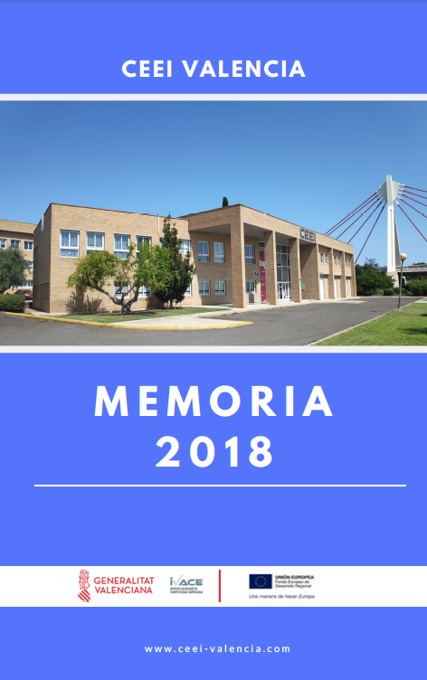 Portada Memoria Anual 2018 CEEI Valencia