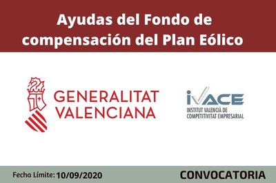 Ayudas en el marco del Fondo de compensación del Plan eólico CV 2020