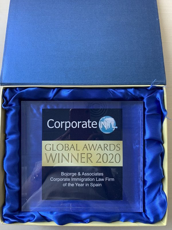 Mi premio, Bojorge & Associate, Corporate Immigration Law Firm of the Year, Corporate INTL[;;;][;;;]