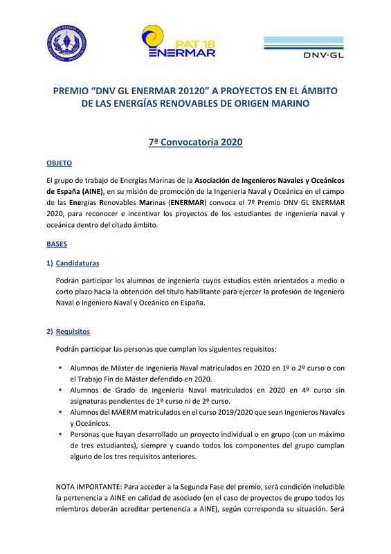 Bases de la Convocatoria