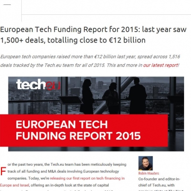 EU tech companies raised approximately €12 billion in funding last year