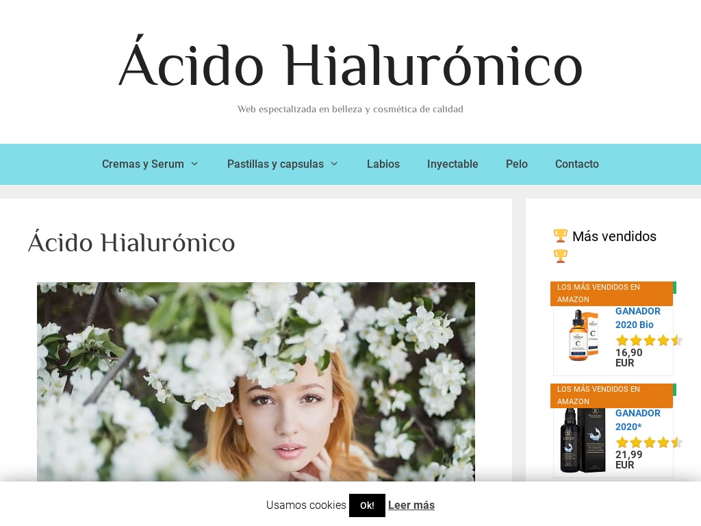 La web ms especializada en cido hialurnico del momento