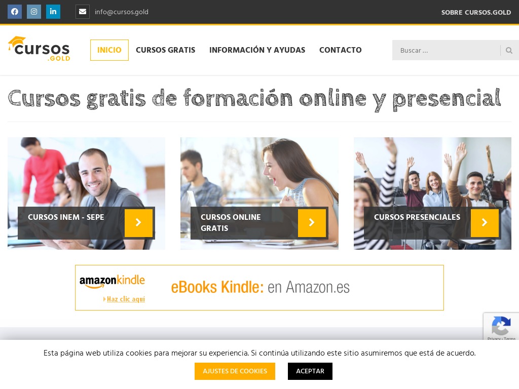 Cursos Gratis 2020  Formacin Online y Presencial Gratuita