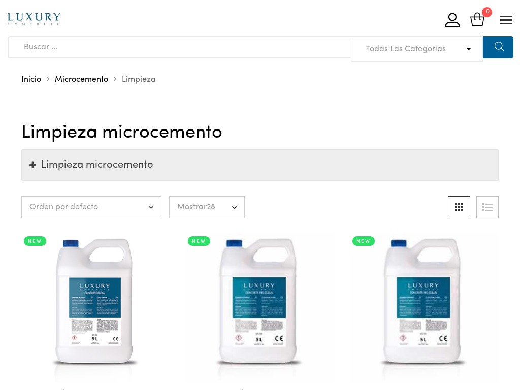 Limpieza microcemento, todos los productos mantenimiento