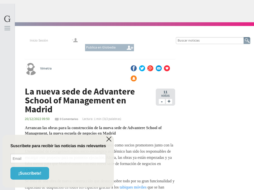 La nueva sede de Advantere School of Management en Madrid